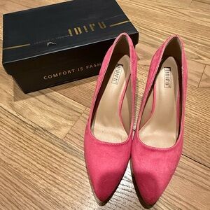 IDIFU Women's Vibrant Pink Heels